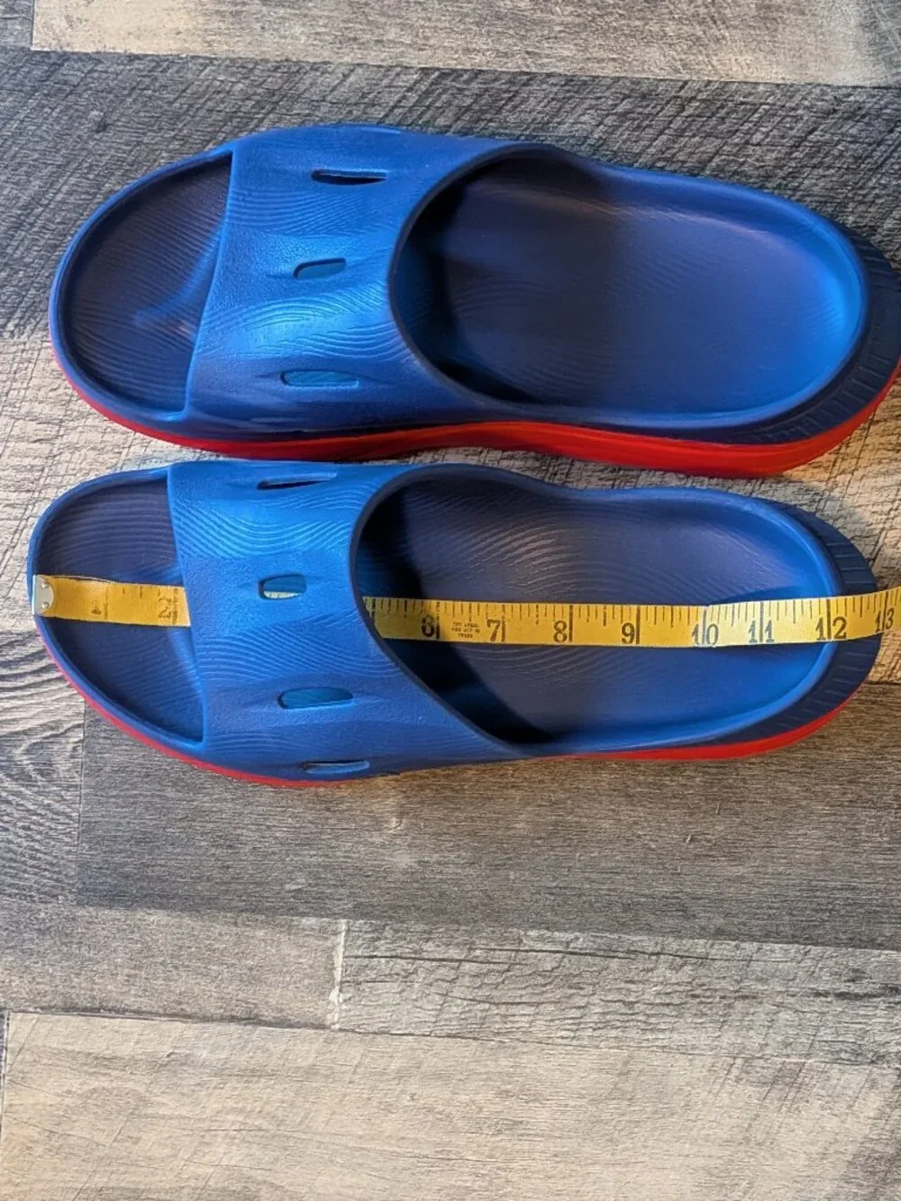 Hoka Ora Recovery Slide 3 Sandals Bellwether Blue & Red Alert